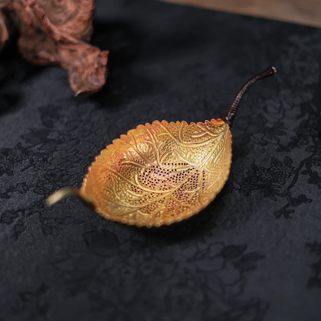 【福器】一叶知茗 树叶茶漏