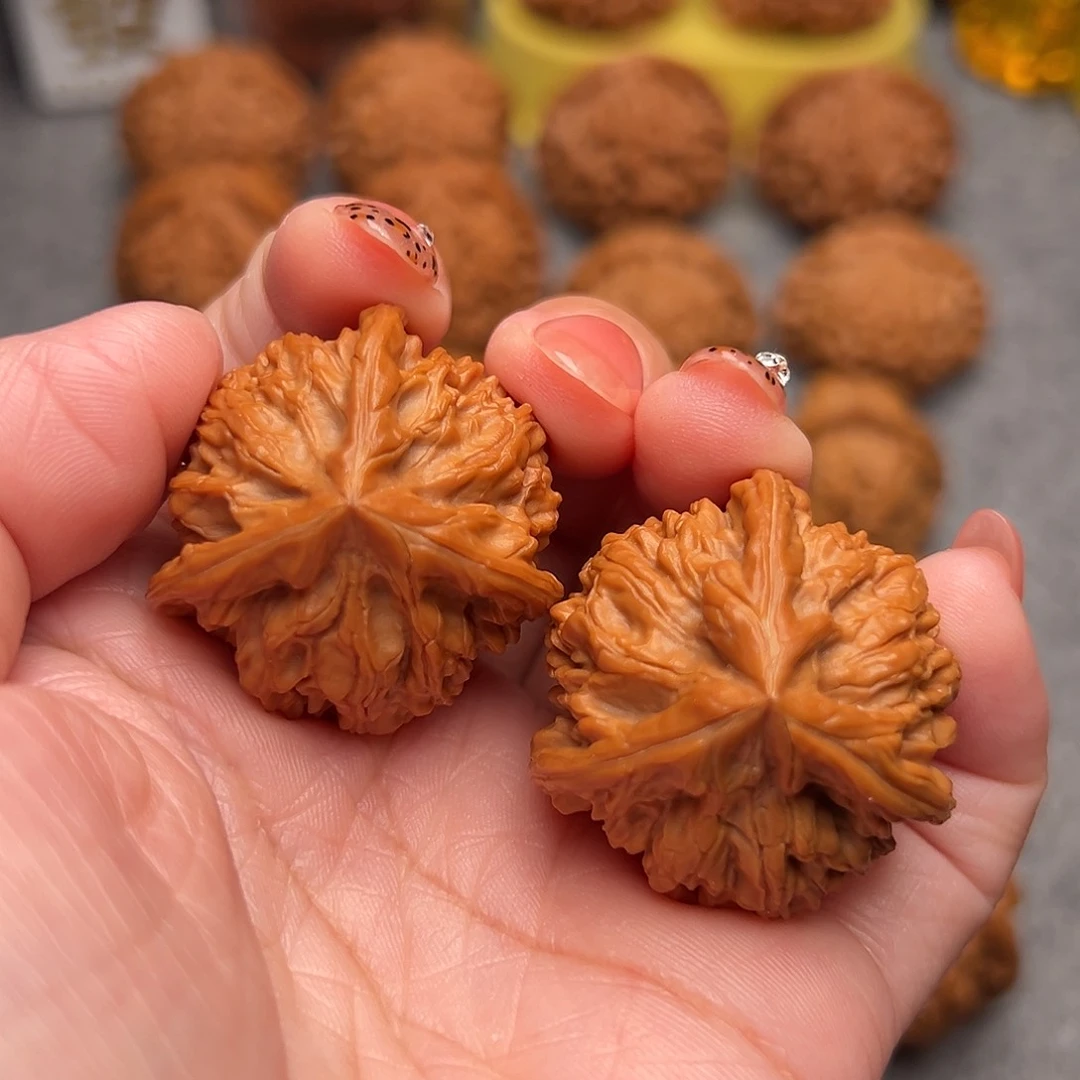 把件文玩核桃飞*河精品御龙粗棱三棱35全品