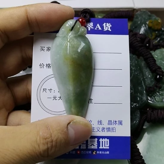 翡翠未镶嵌颈饰挂件