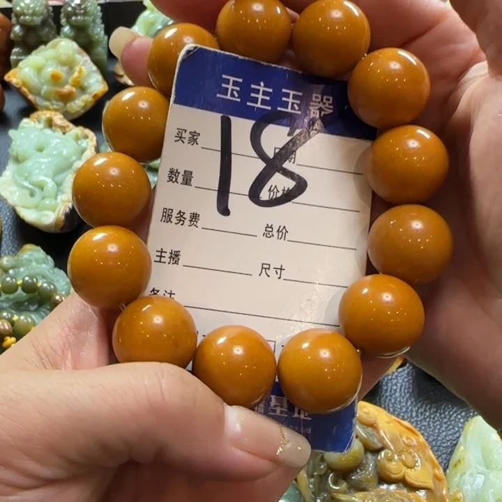 忘***我未镶嵌手串透闪石质玉