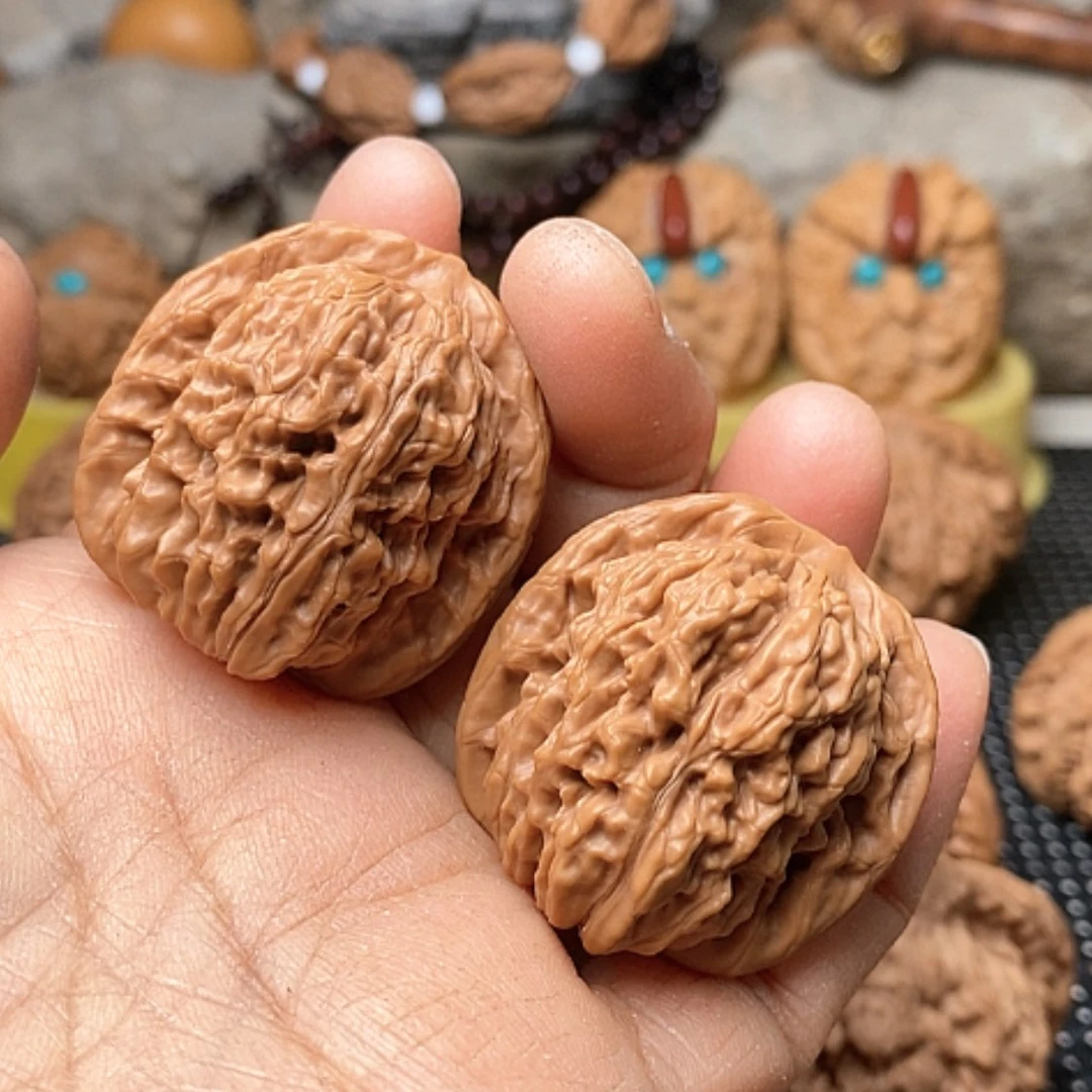 【闪购商品】文玩核桃把件四座楼35