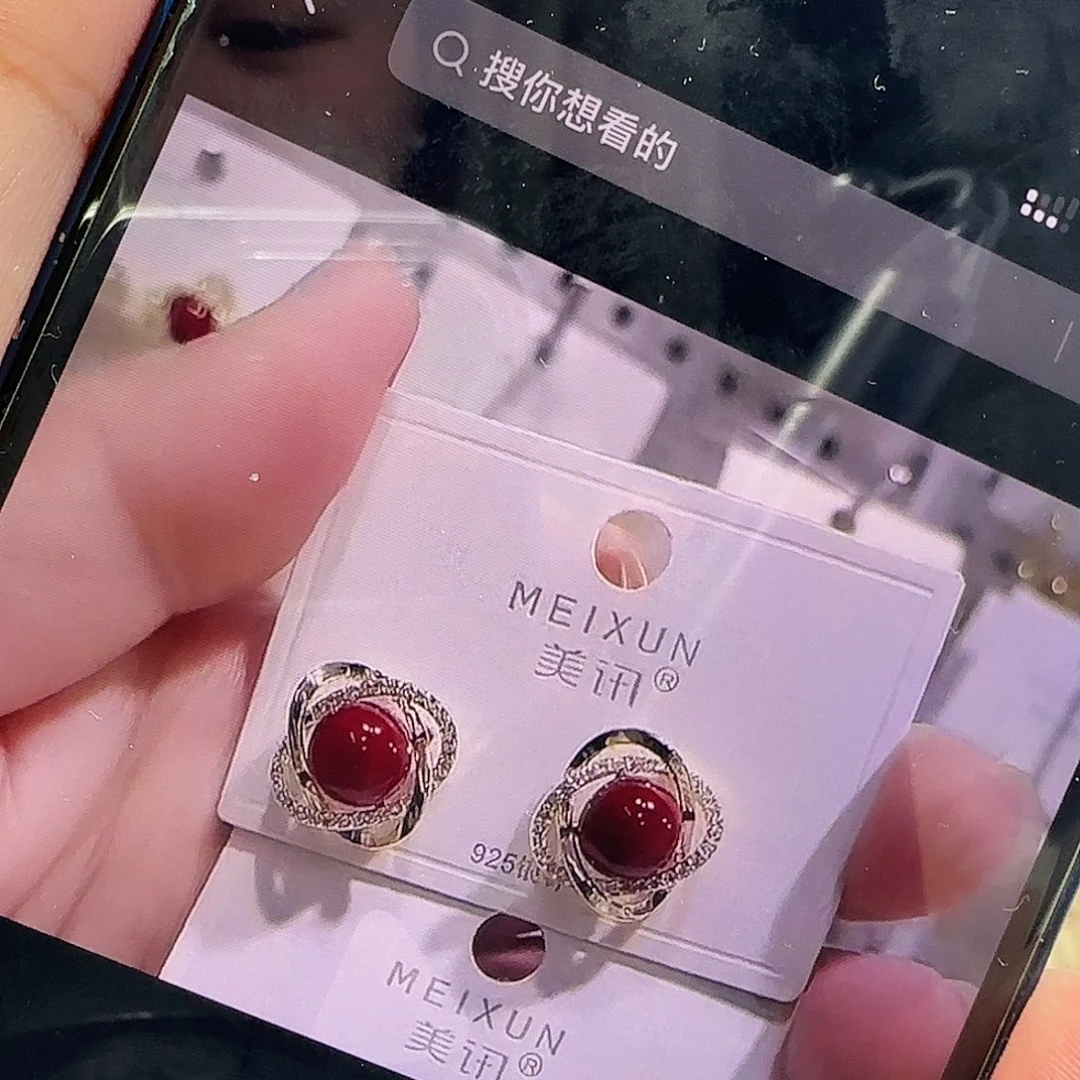 锆石纯铜合金耳钉