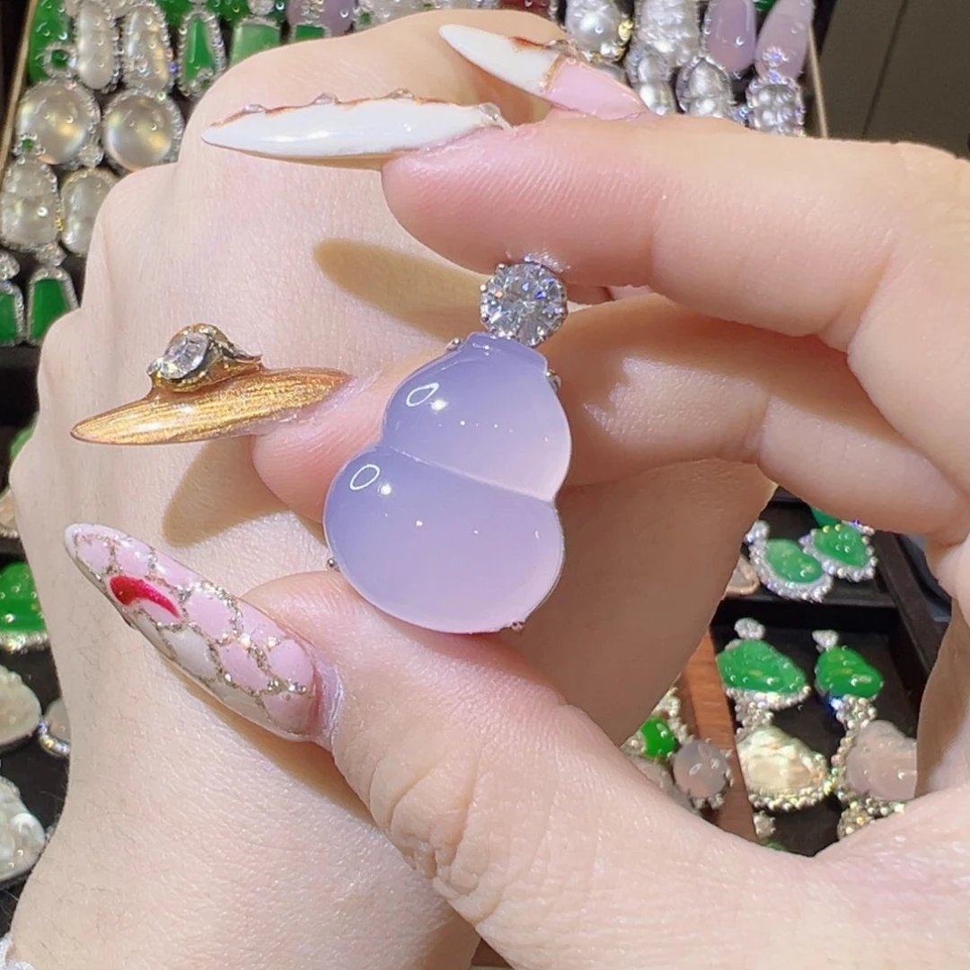 玛瑙/玉髓颈饰银S925镶嵌