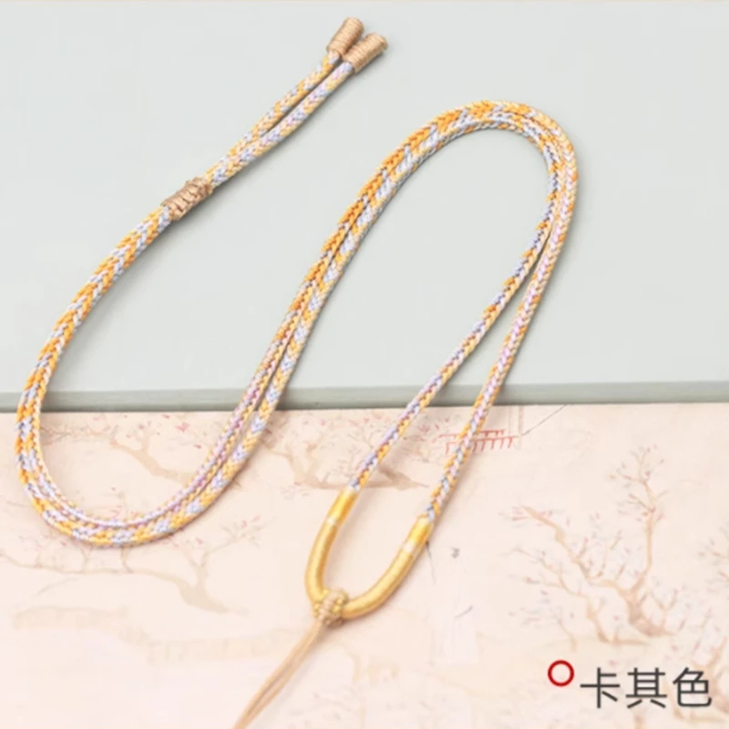 纯手工编织吊坠挂绳简约中国风可调节挂脖项链绳子男女款挂件绳子