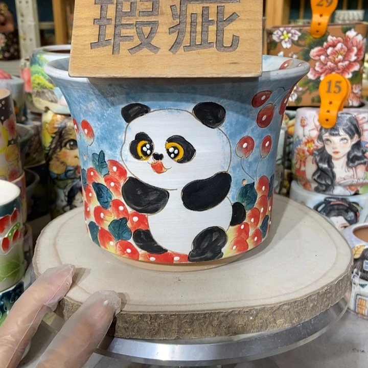 红陶景德镇艺术手绘作品