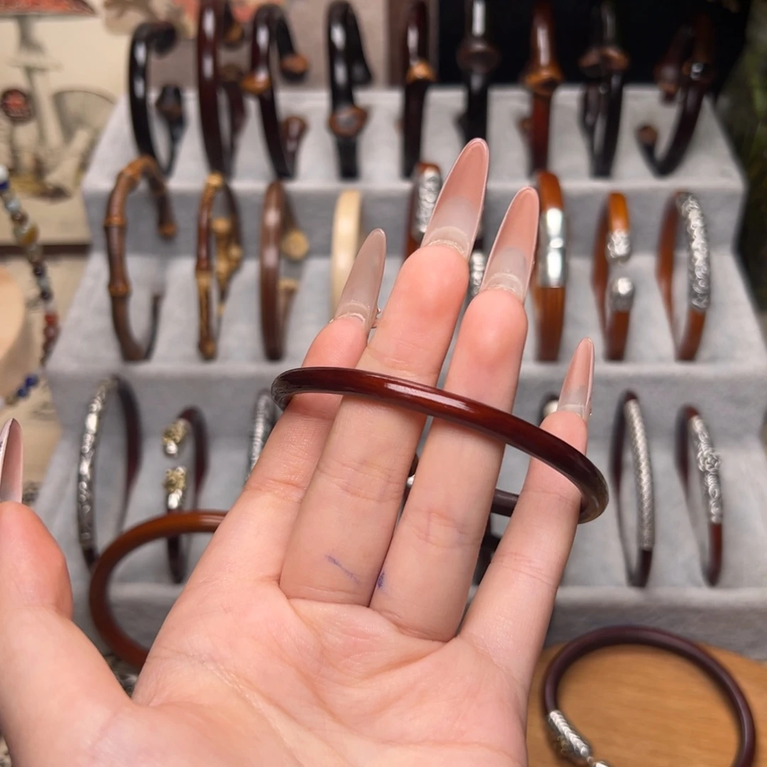 清***雅手串/手链藤类藤镯鸡血藤手镯