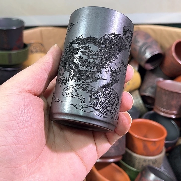 茶杯紫砂全手工紫砂主任杯