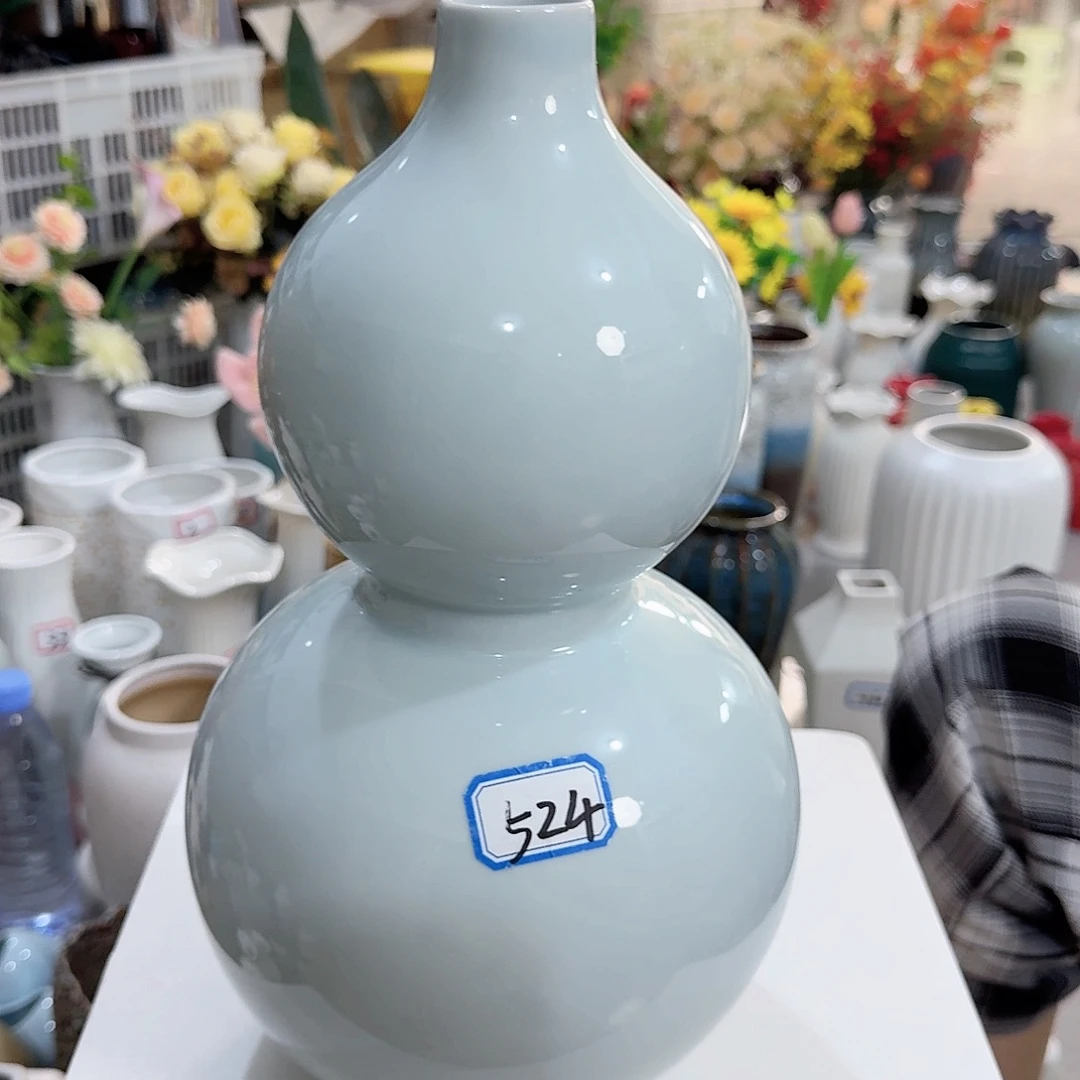 524号陶瓷花瓶33厘米清理一个