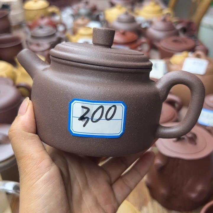 茶壶紫砂紫泥半手300
