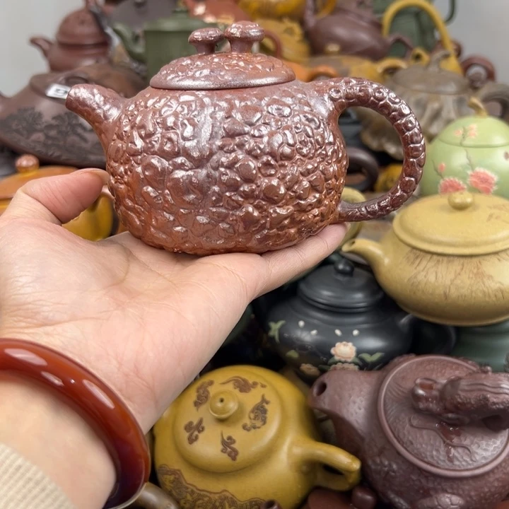 紫砂茶壶底部窑灰