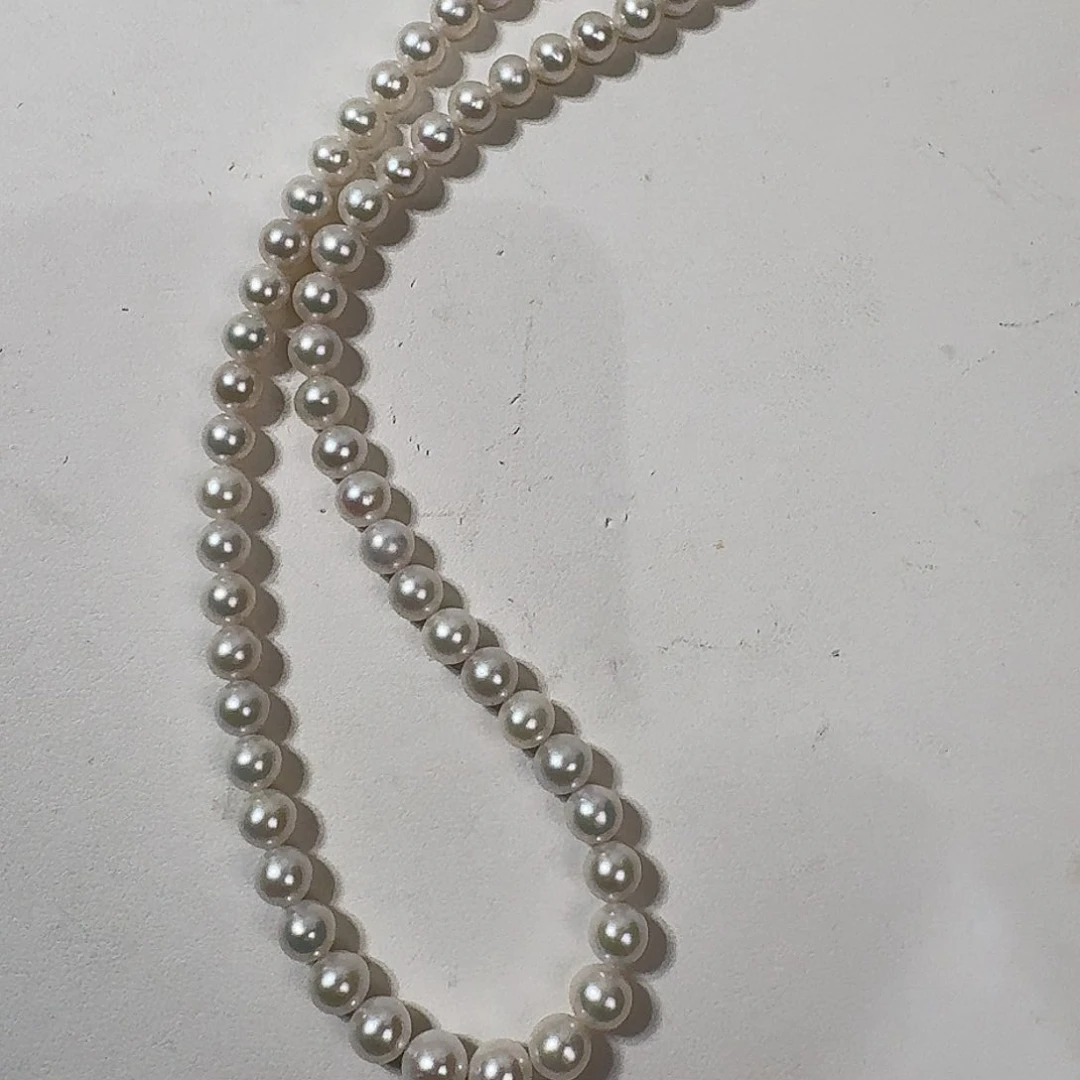 淡水珍珠银S925镶嵌颈饰
