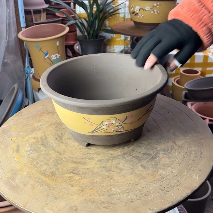 紫砂宜兴紫砂花盆528