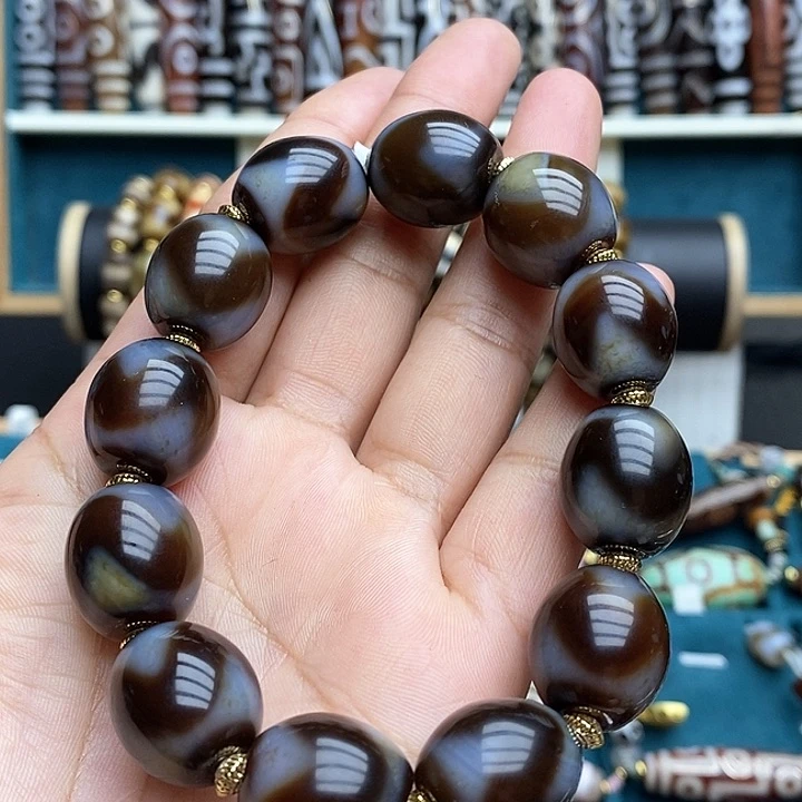 玛瑙/玉髓手链合金皓