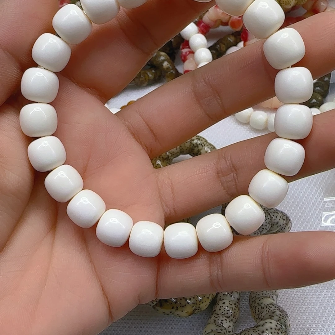 星月菩提手串220白坨坨10×0.9单圈桶