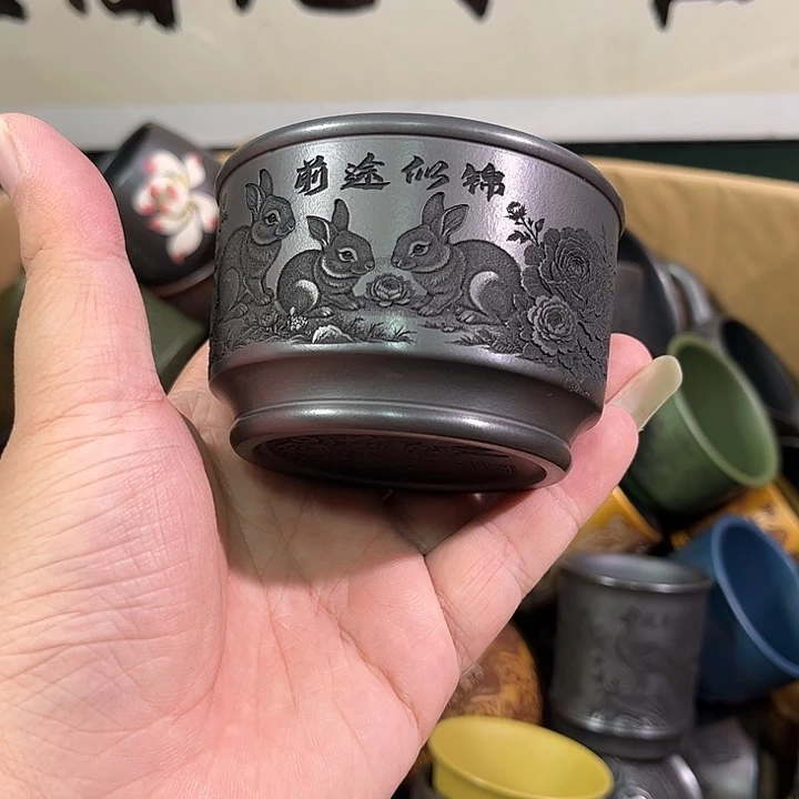 茶杯紫砂全手工紫砂主人杯