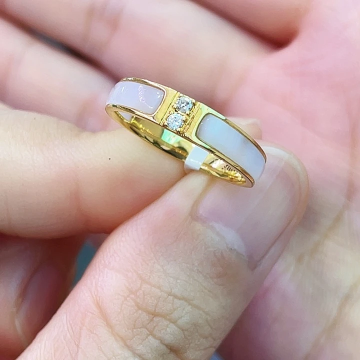 钻石18K金镶嵌戒指/指环