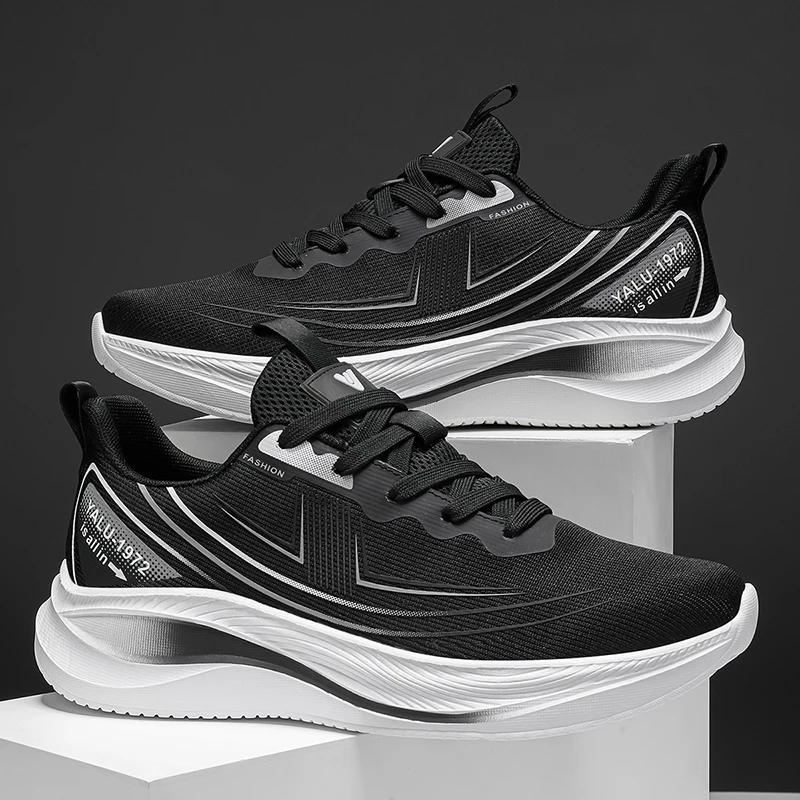 雅鹿-Y8805早秋男女同款运动跑步鞋软轻弹大底舒适百搭鞋子爆款