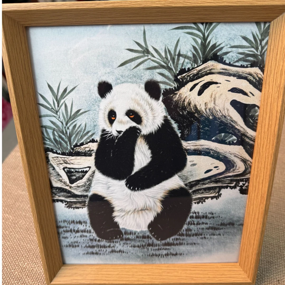 【熊猫】熊猫摆台挂画客厅餐厅办公室茶室书房