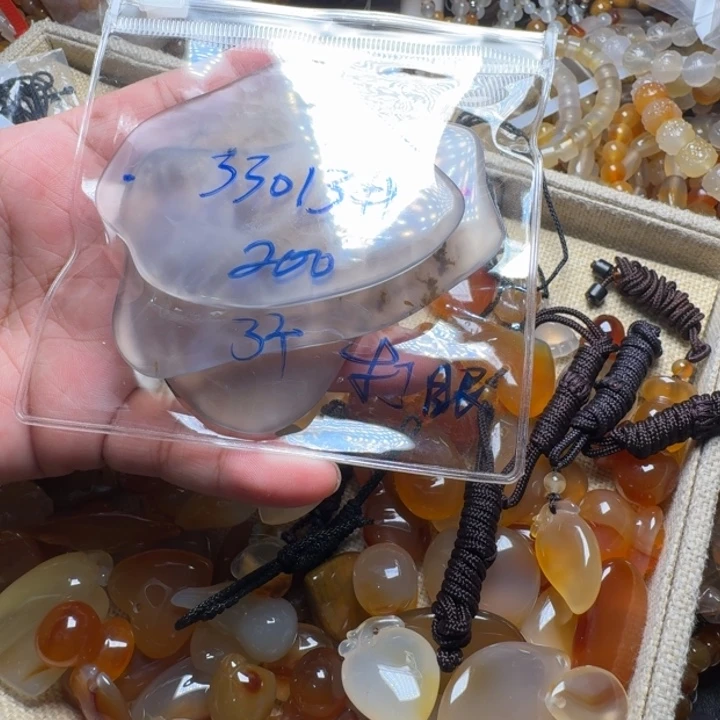 玛瑙/玉髓颈饰合金东***香33013