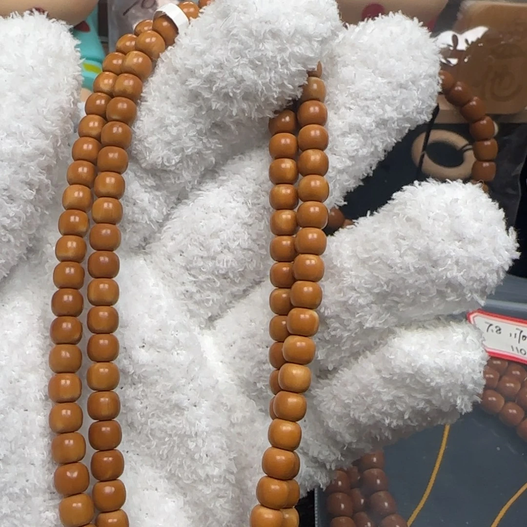 橄榄核手串老挝脖挂老型微白6.0福利