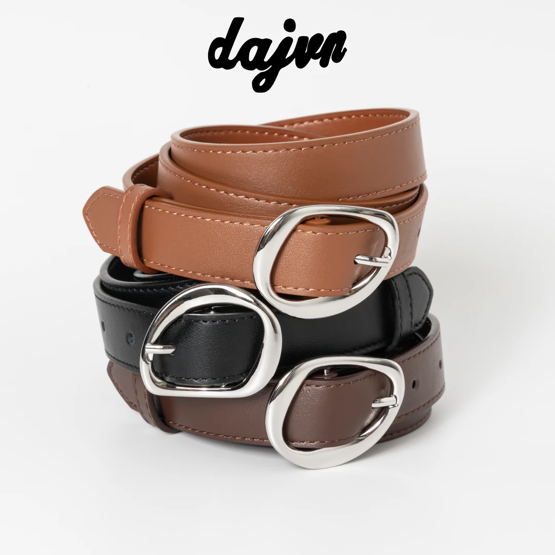 DAJUN大俊 （董生活同款）不规则椭圆真皮腰带