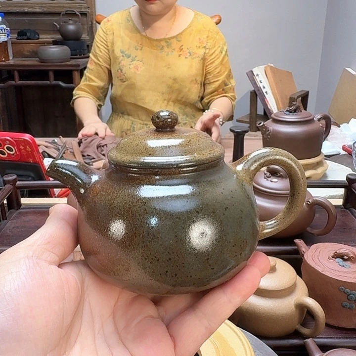 段泥茶壶柴烧鲍尊（230 C c）