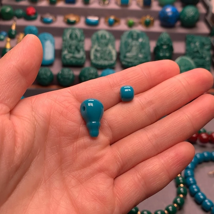 石材?****卡10天空蓝三通，8老型各一个