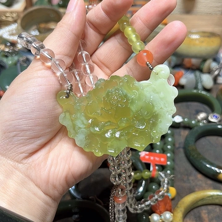 岫岩河磨玉（透闪石质玉）手镯未镶嵌紫*雨