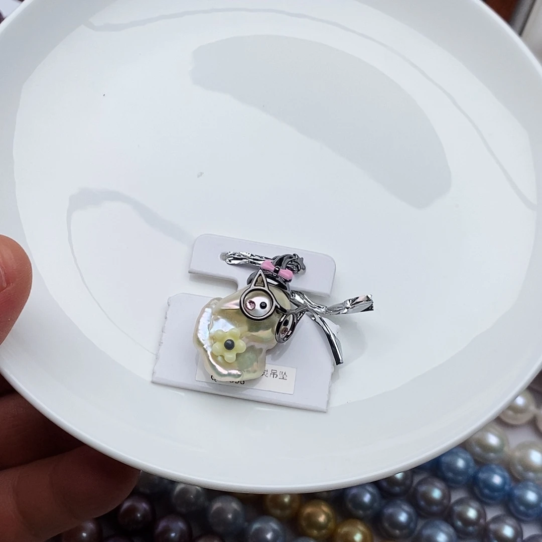 颈饰淡水珍珠银S925镶嵌