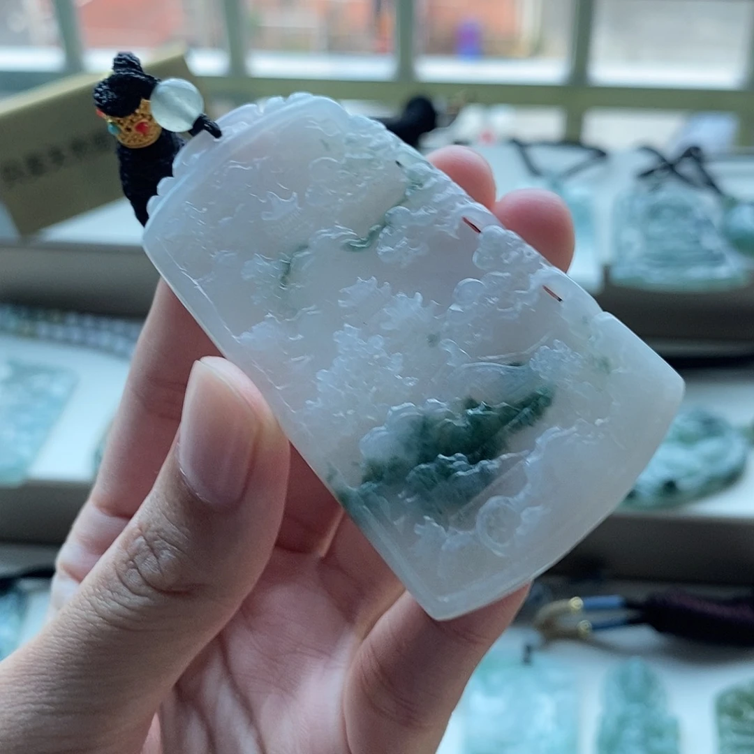 【闪购商品】颈饰未镶嵌翡翠J****佳天然缅甸A货翡翠