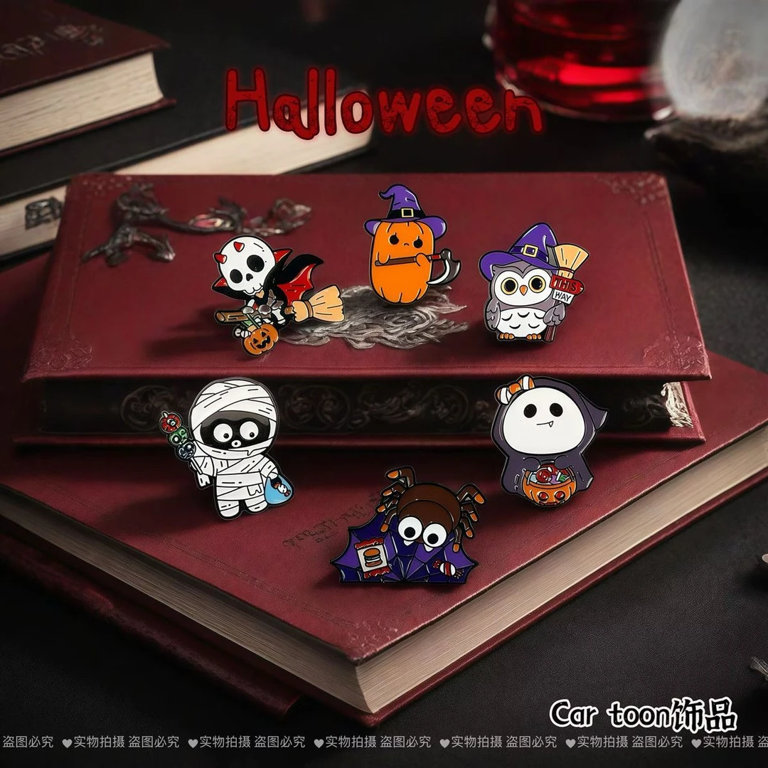 合金胸针 万圣节徽章幽灵可爱卡通骷髅南瓜创意别针胸针个性搞怪