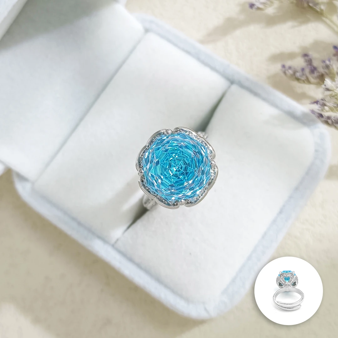 铜合金合成锆石戒指 WHSM-006092【灿若星河】戒指小众时尚轻奢气质