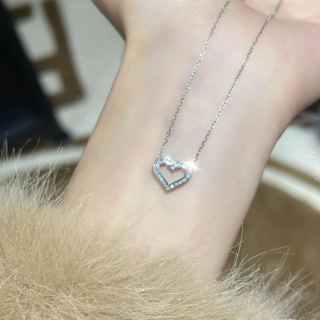 【港展专享】0596梯方【小爱心项链】ZSXL