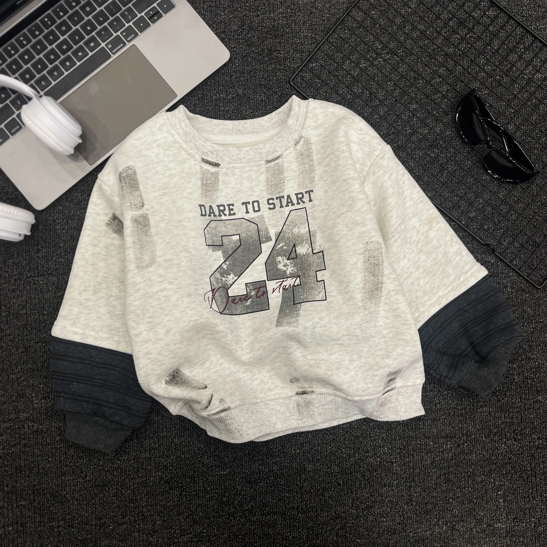 【棉逗熊品牌】男童韩版冬季休闲男童百搭卫衣-17371