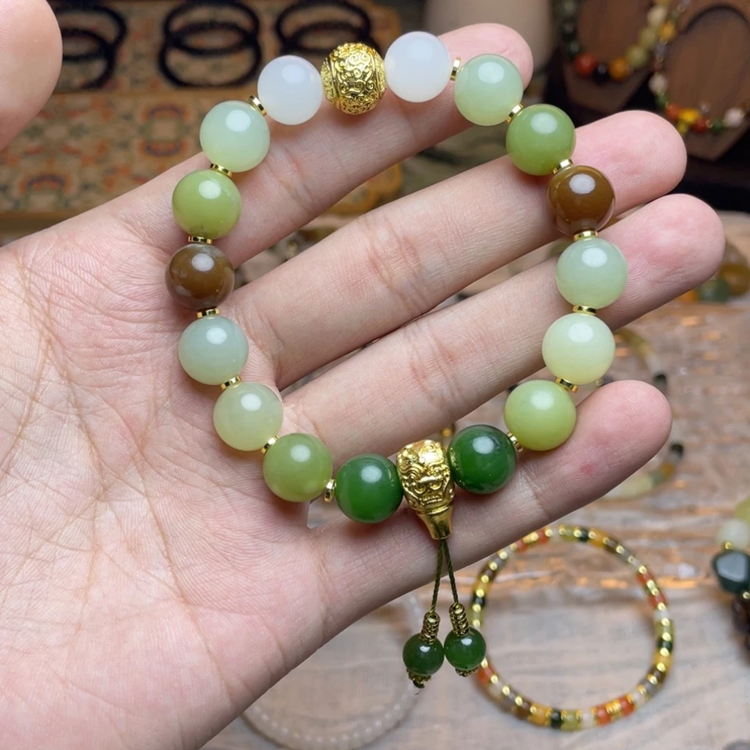 和田玉未镶嵌手链