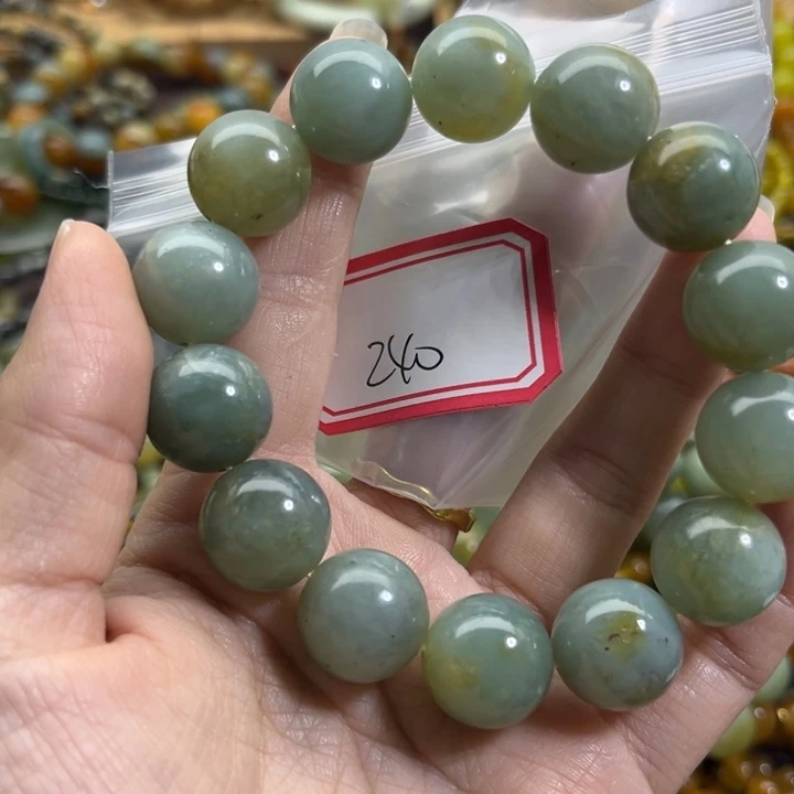 蛇纹石玉未镶嵌手链