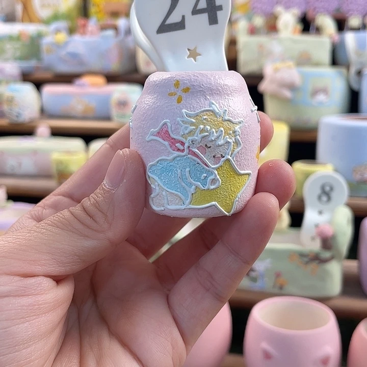 24….手工手绘花盆