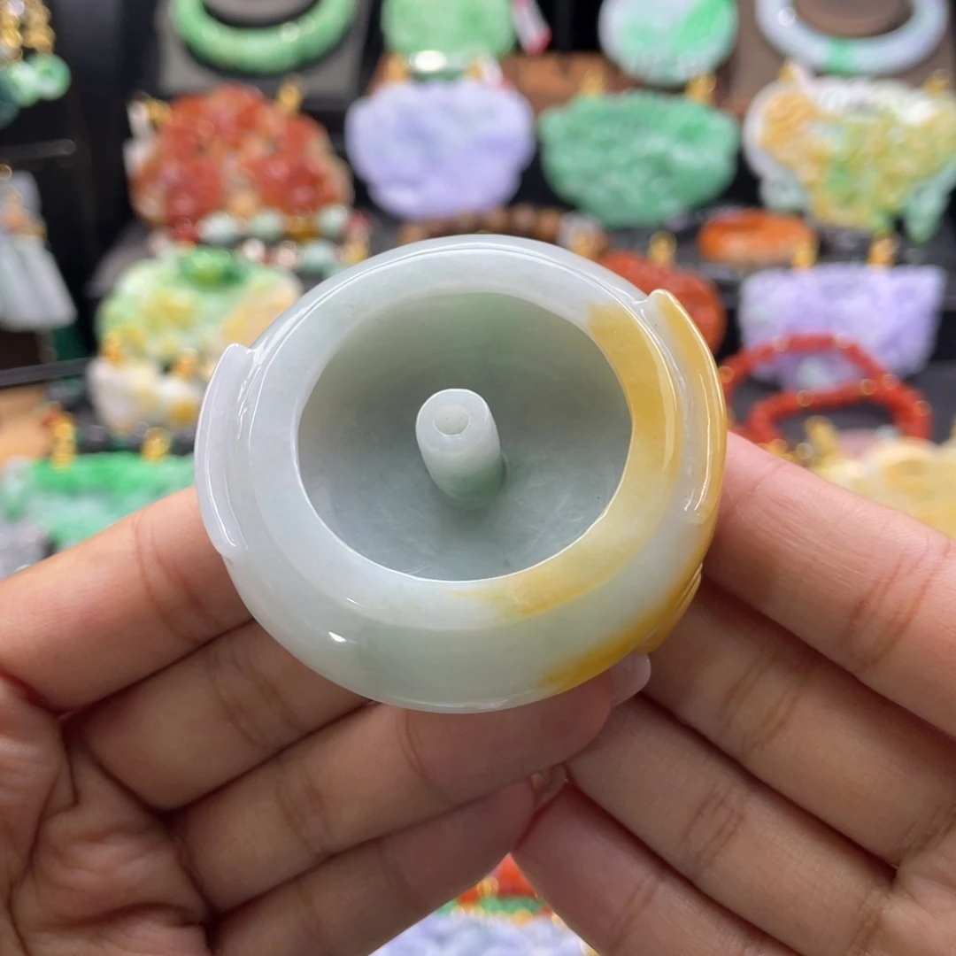 翡翠摆件未镶嵌代编织