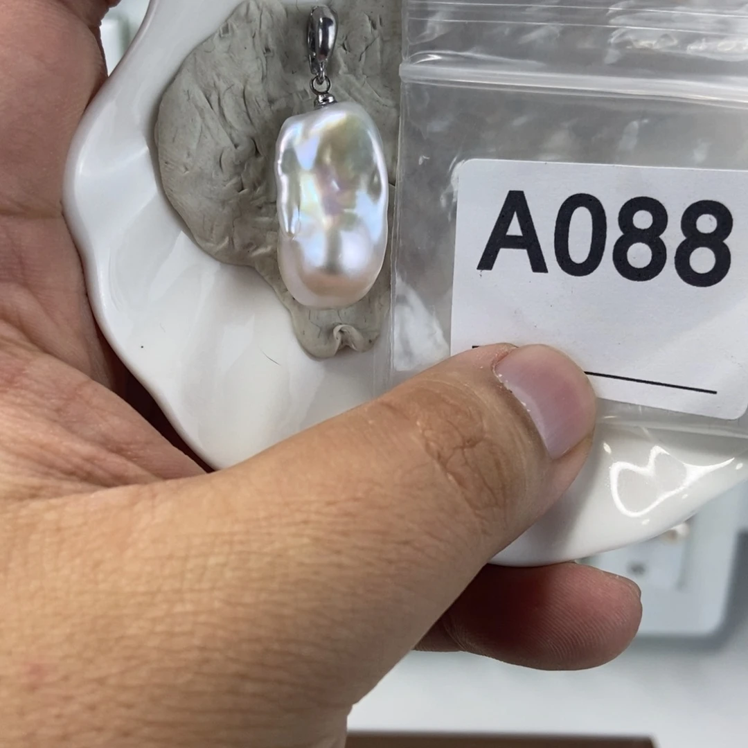 淡水珍珠吊坠(不含链)合金