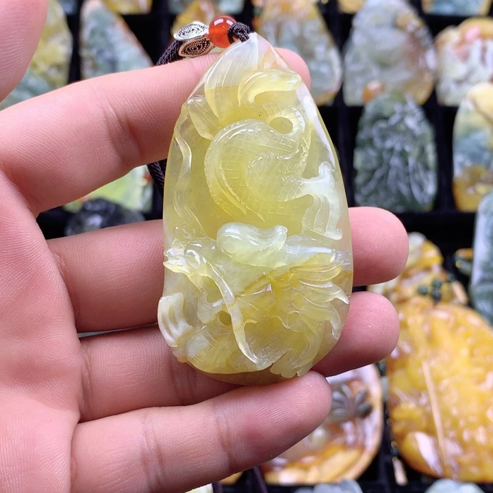 岫玉挂坠未镶嵌挂坠