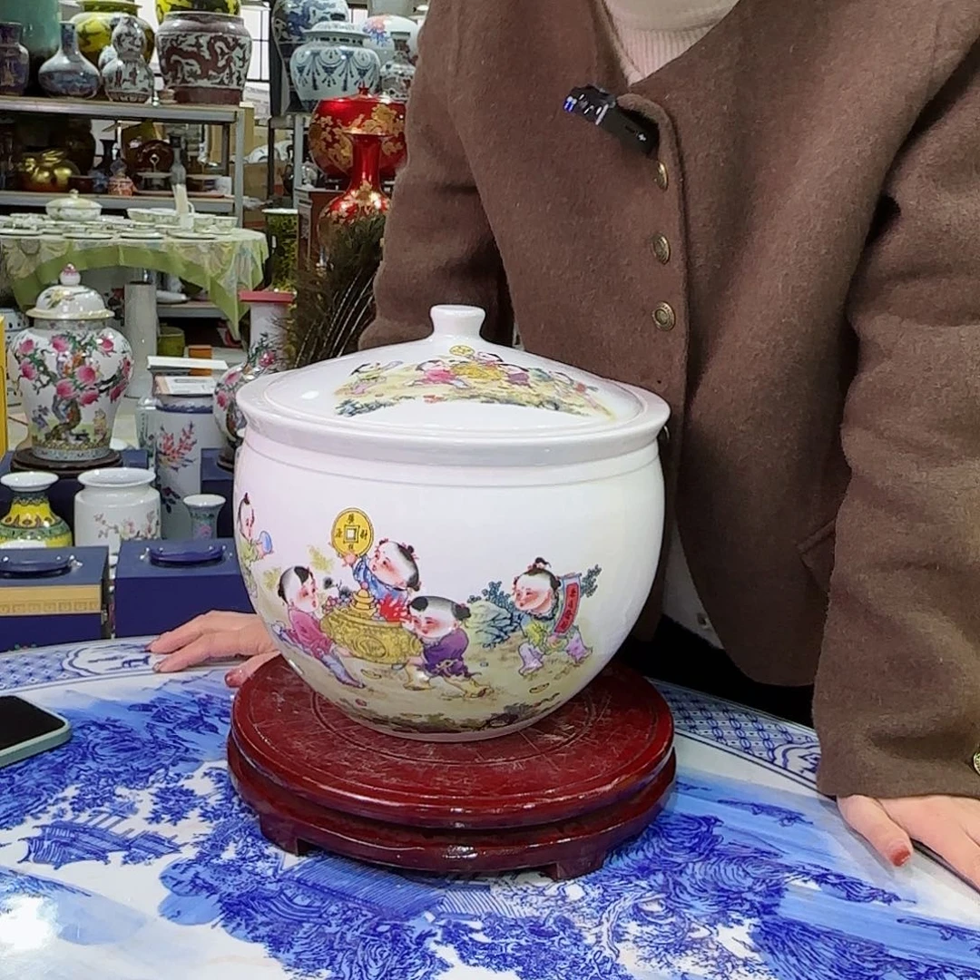 瓷片大号米缸景德镇出品