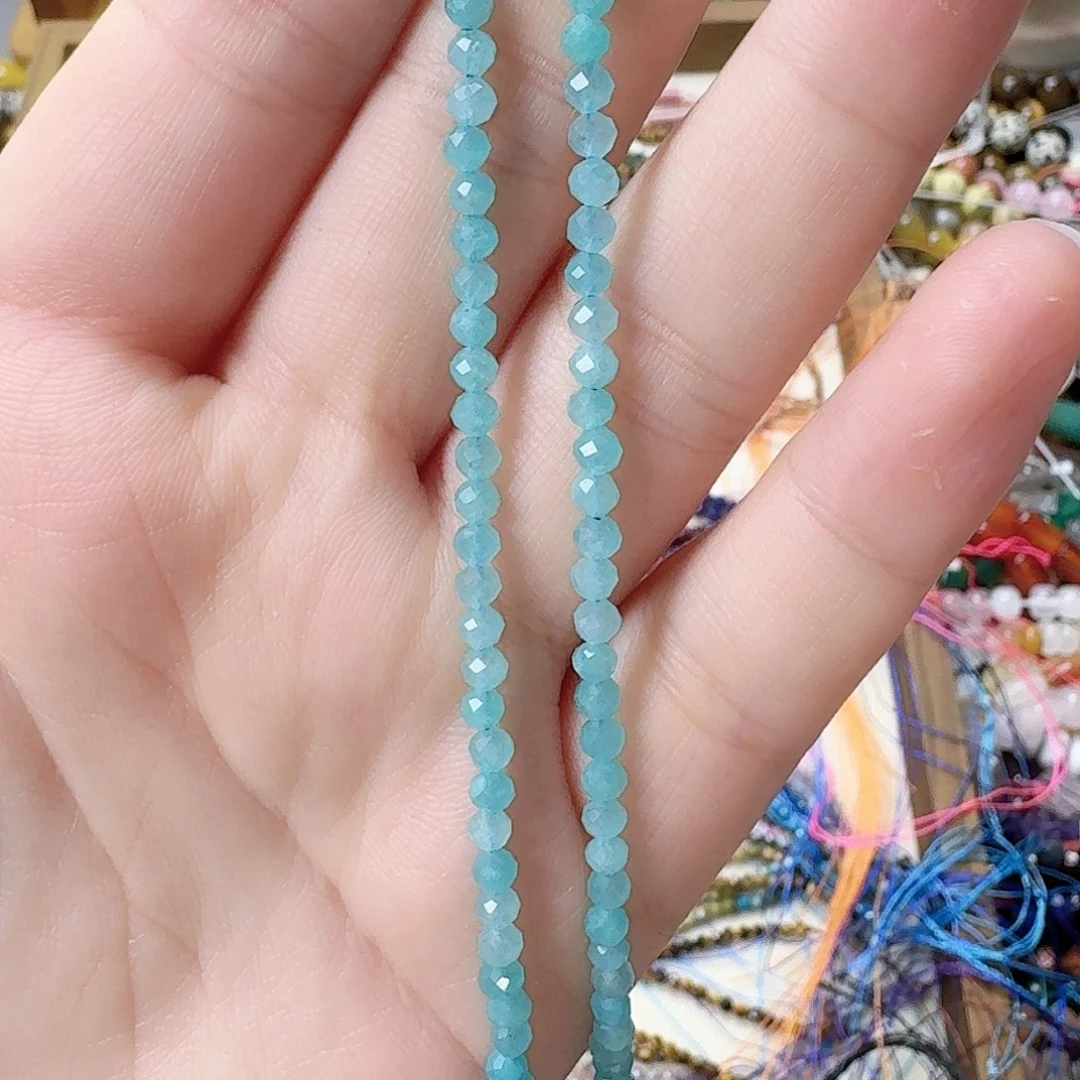 未镶嵌玛瑙/玉髓珠宝半成品卡3天河石一条