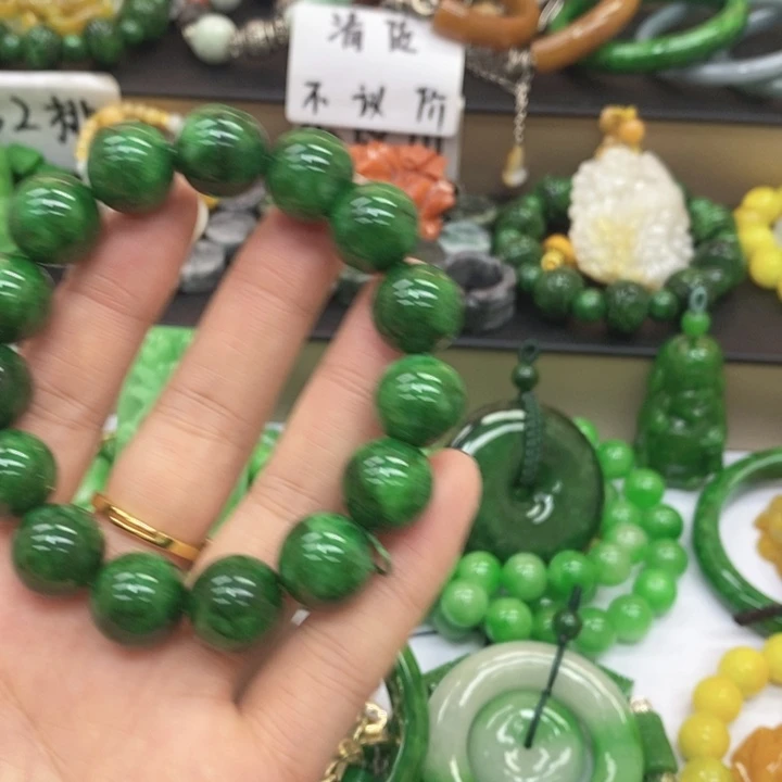 翡翠未镶嵌颈饰手链29