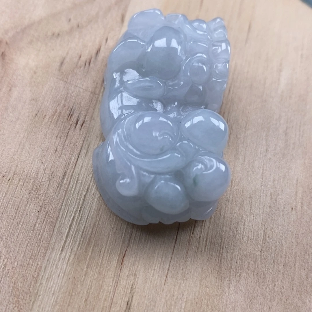 翡翠未镶嵌颈饰多人霸王貔貅吊坠