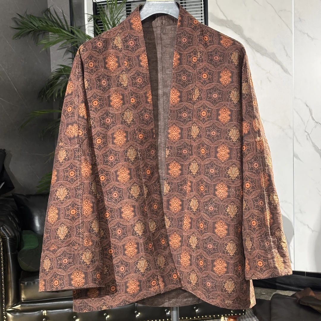 911-甲骨文桑蚕丝民族风套装斜襟唐装新中式常规中国风双面宽松型