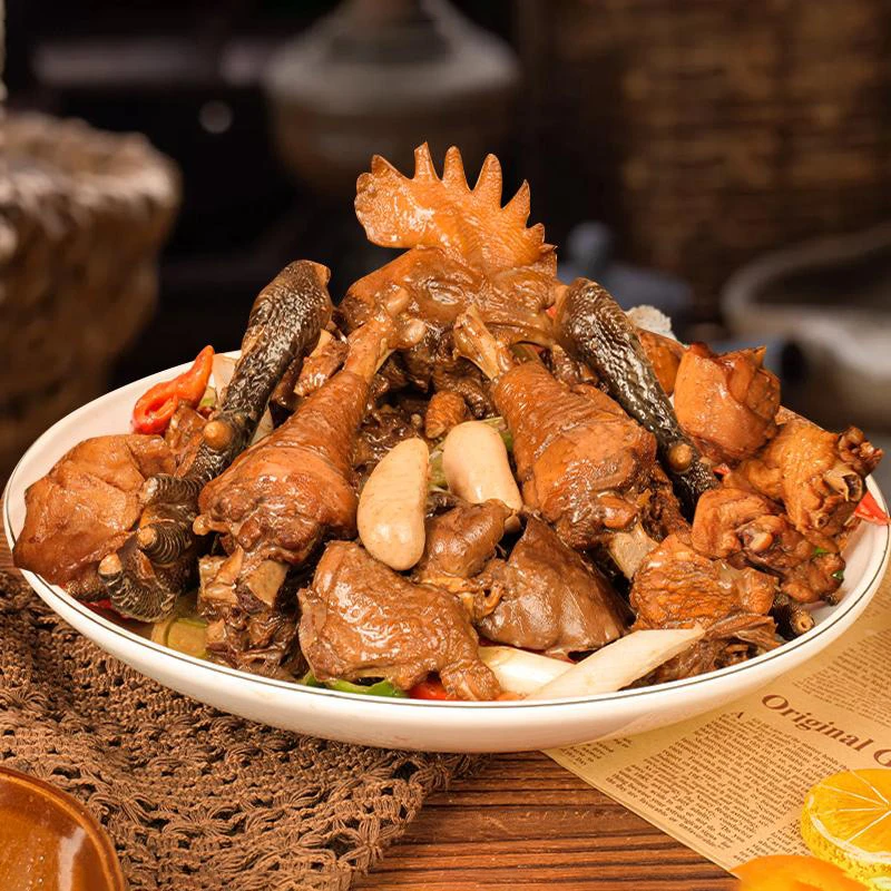 【吃货专属】临沂炒鸡 180天大只黑爪公鸡 整鸡单锅单炒