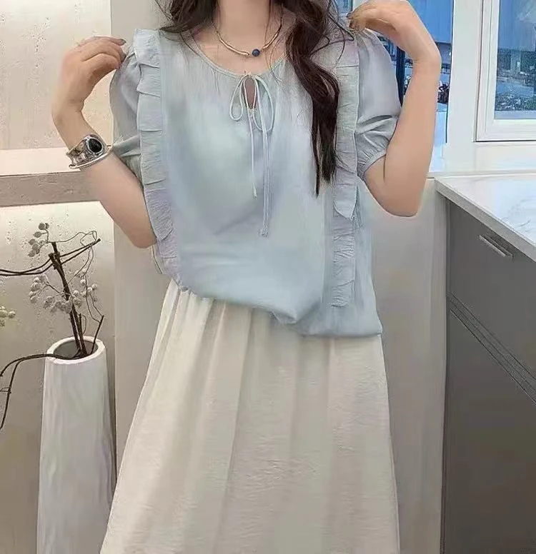 【公主屋】木耳袖衬衫5581