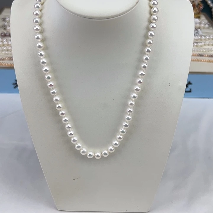 淡水珍珠银S925镶嵌颈饰➕7高品极光炫彩毕业版