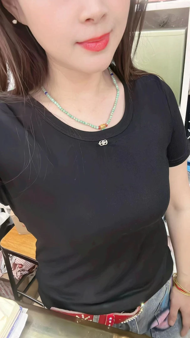 小个子短袖t恤女短款不规则遮肚子上衣夏季薄款修身小众纯棉体恤