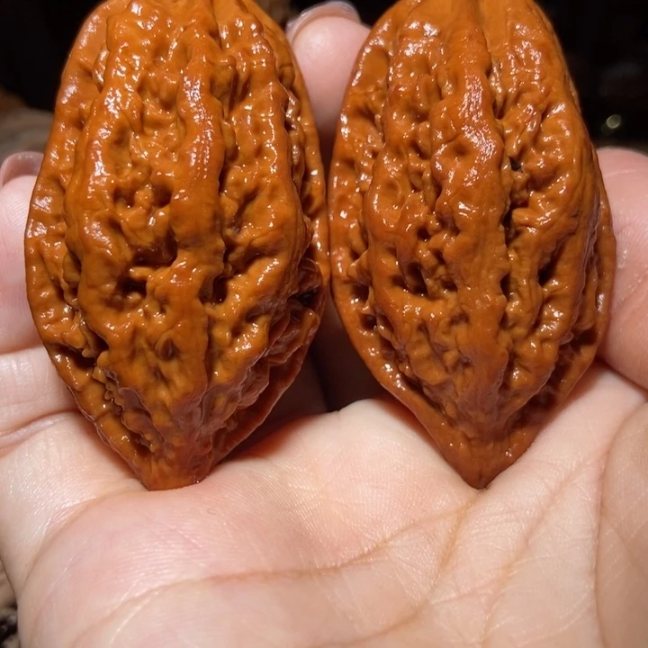 把件文玩核桃东北楸子小雪59